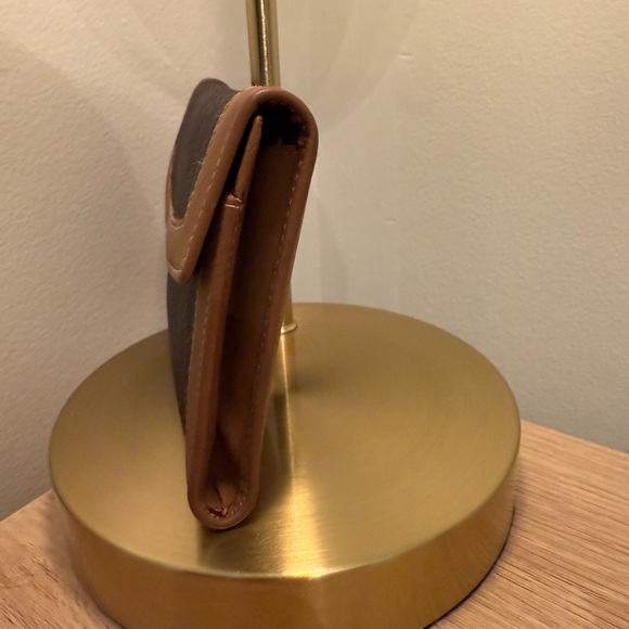 🤎🖤RARE🖤🤎 Dior Black x Brown Monogram Trotter Honeycomb Flap Wallet - Picture 4 of 13